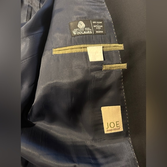 Men’s Joseph Abboud Suit Jacket Black 50R - Picture 9 of 12